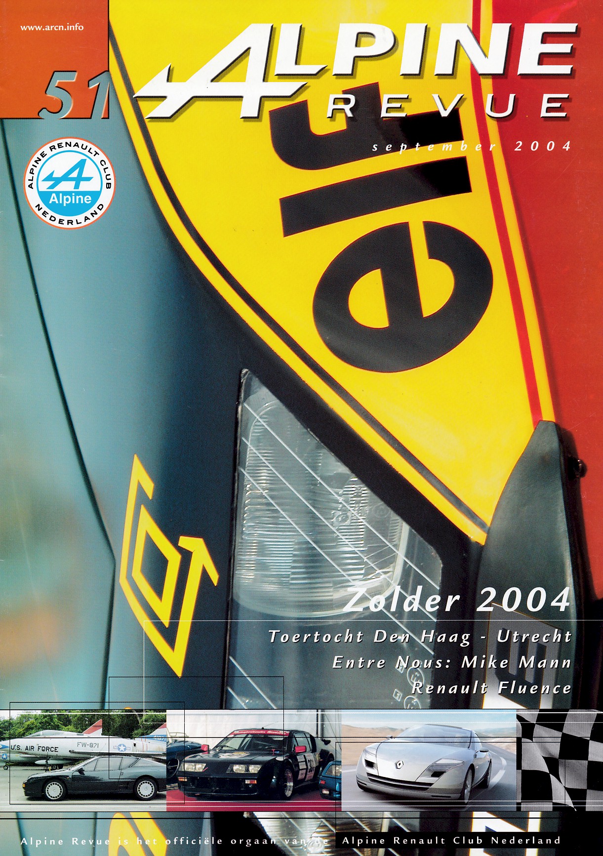 Revue, Alpine - Clubblad van de ARCN (Alpine Renault Club Nederland), nummer-51, september 2004